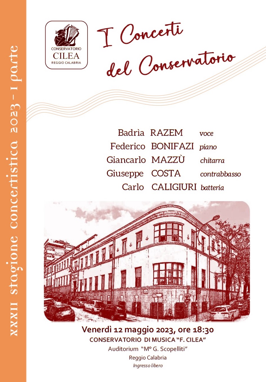 w quintetto jazz conservatorio Cilea 12 5 2023