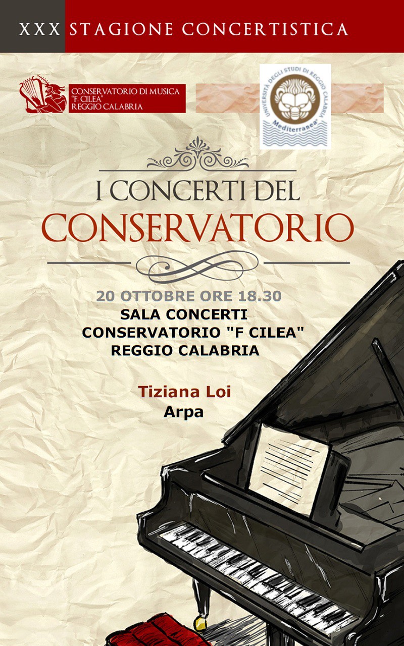 Concerto di Tiziana Loi, arpa - Ensemble di arpe del Conservatorio Cilea 20-10-2021