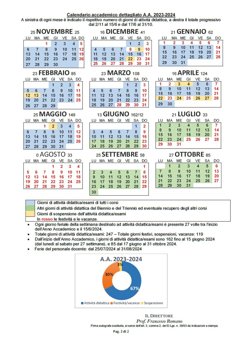 calendario accademico 23 24 - 2