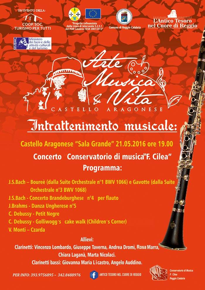 Concerto allievi conservatorio Cilea 21-5-2106 ore 19 Castello Aragonese Reggio Calabria