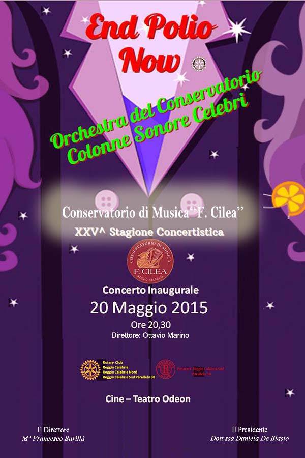 XXV Stagione Concertistica del Conservatorio Cilea-20-5-2015 ore 20.30 Cine Teatro Odeon RC