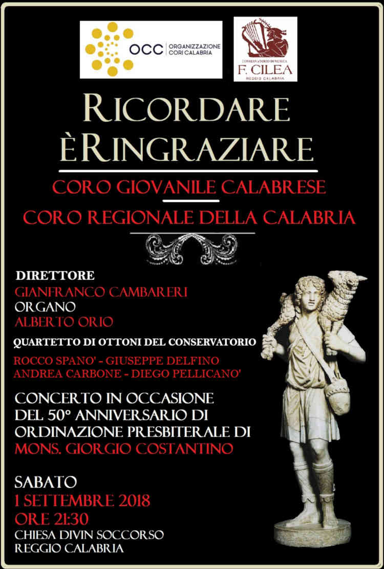 concerto per il 50° anniversario di sacerdozio di Mons. Giorgio Costantino