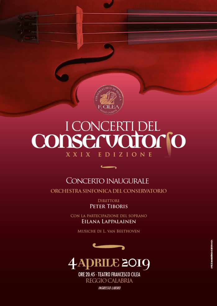 Manifesto Concerto 4 aprile 2019 Conservatorio Cilea