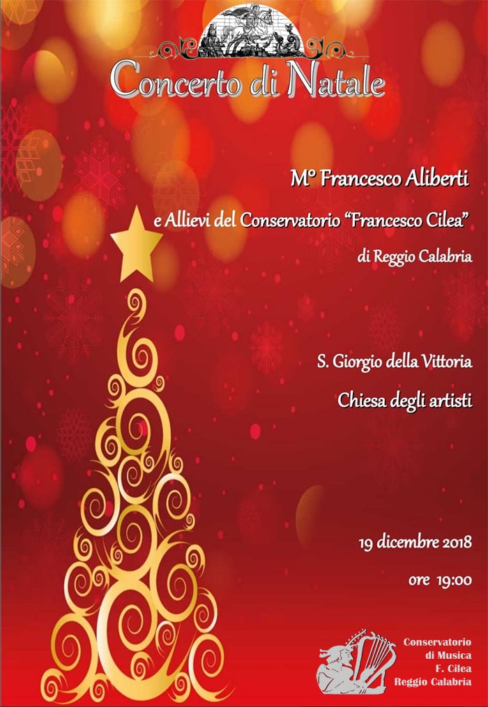 Concerto Natale 19-12-2018 ore 19 chiesa san Giorgio al Corso RC