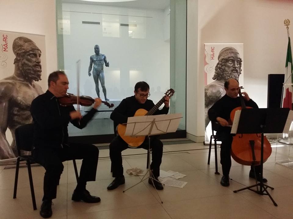 Danilo Pistone, Fabrizio Scuderi e Mario Licciardello in concerto al MArRC