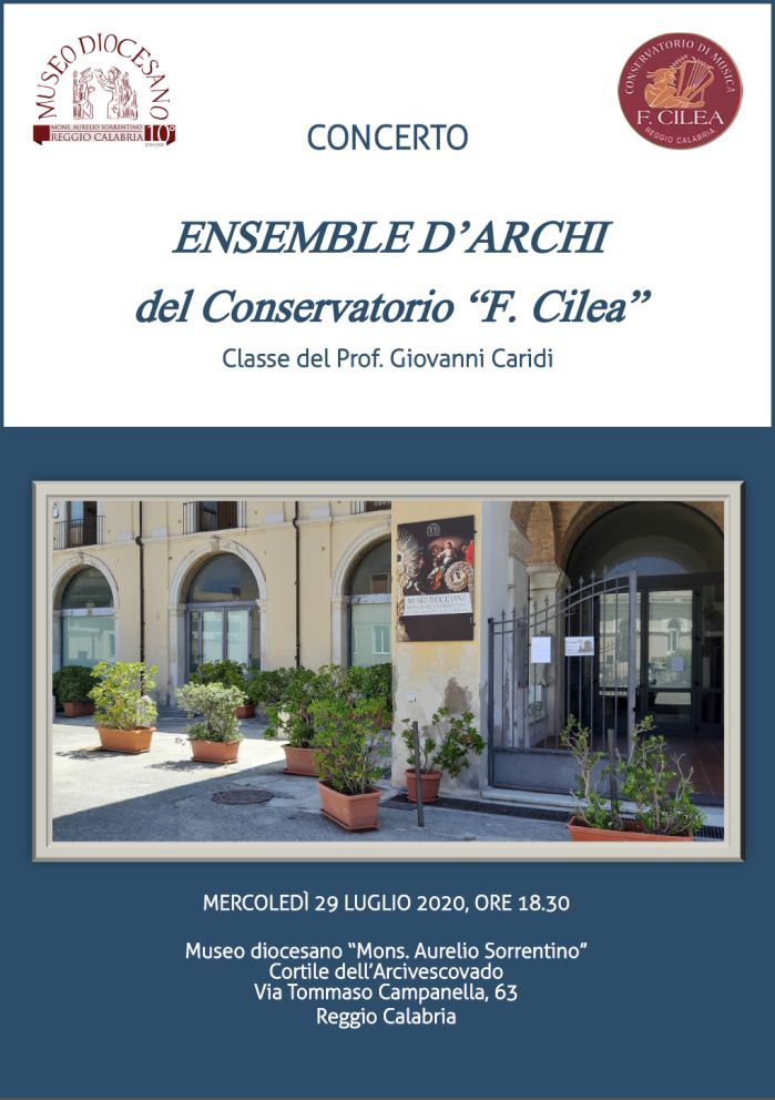 Concerto del 29-7-2020 Museo diocesano Reggio Calabria ore 18.30
